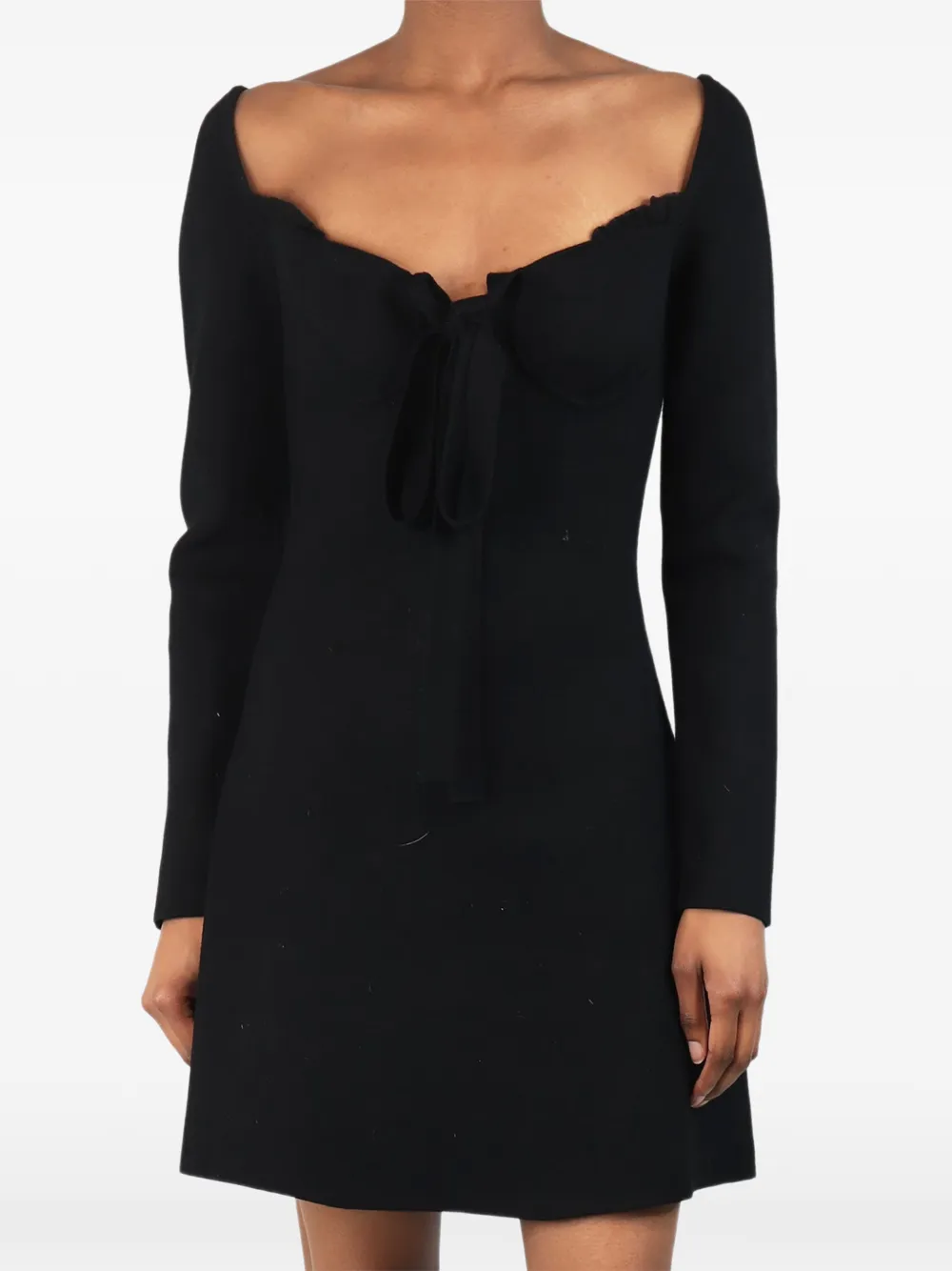 3.1 Phillip Lim Midikleid mit Schnürung - Schwarz