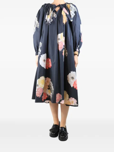 Rejina Pyo floral-print tie-neck dress