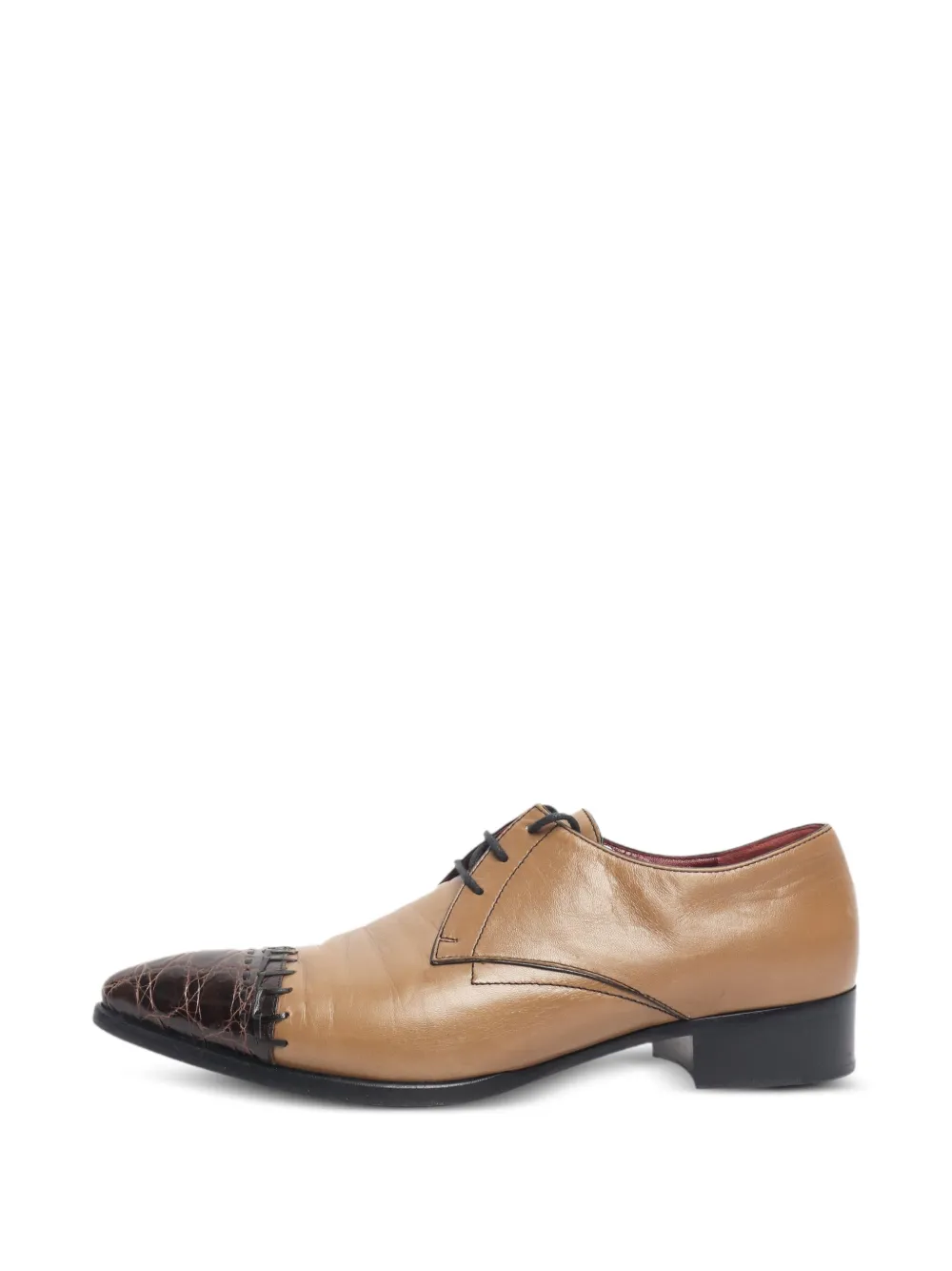 Prada Pre-Owned Derby-Schuhe mit spitzer Kappe - Braun