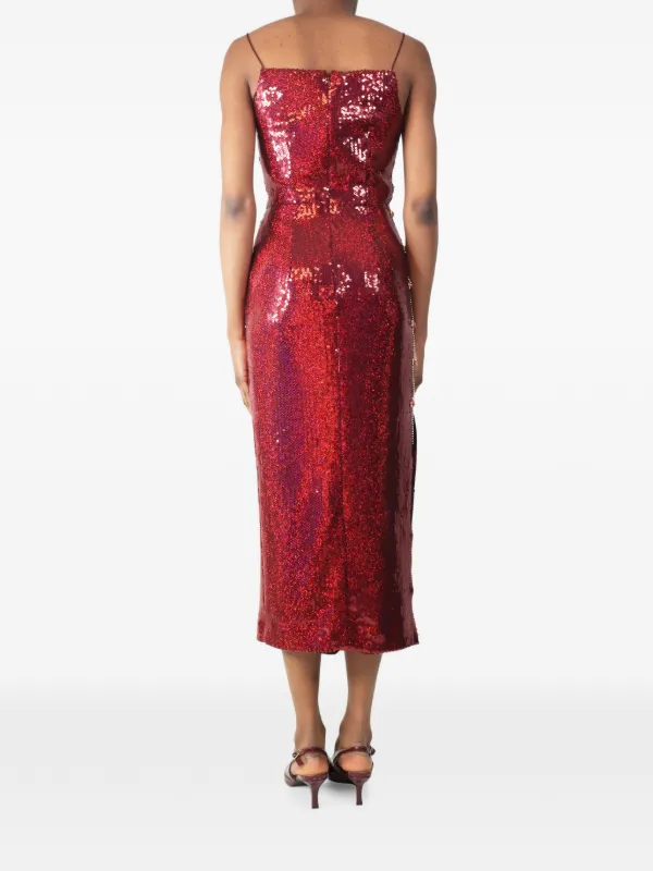 markarian dresses Sequin side-slit Dress | Red OTM1R18BPBI Markarian Nyc - Tatiana Mikado