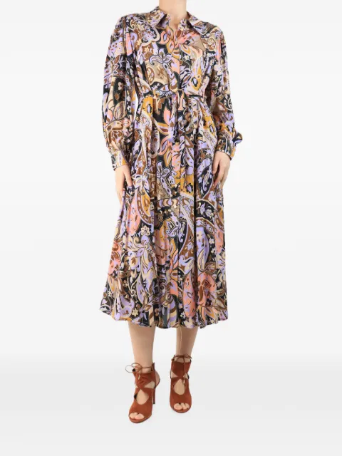 Rixo Georgina printed midi shirt dress