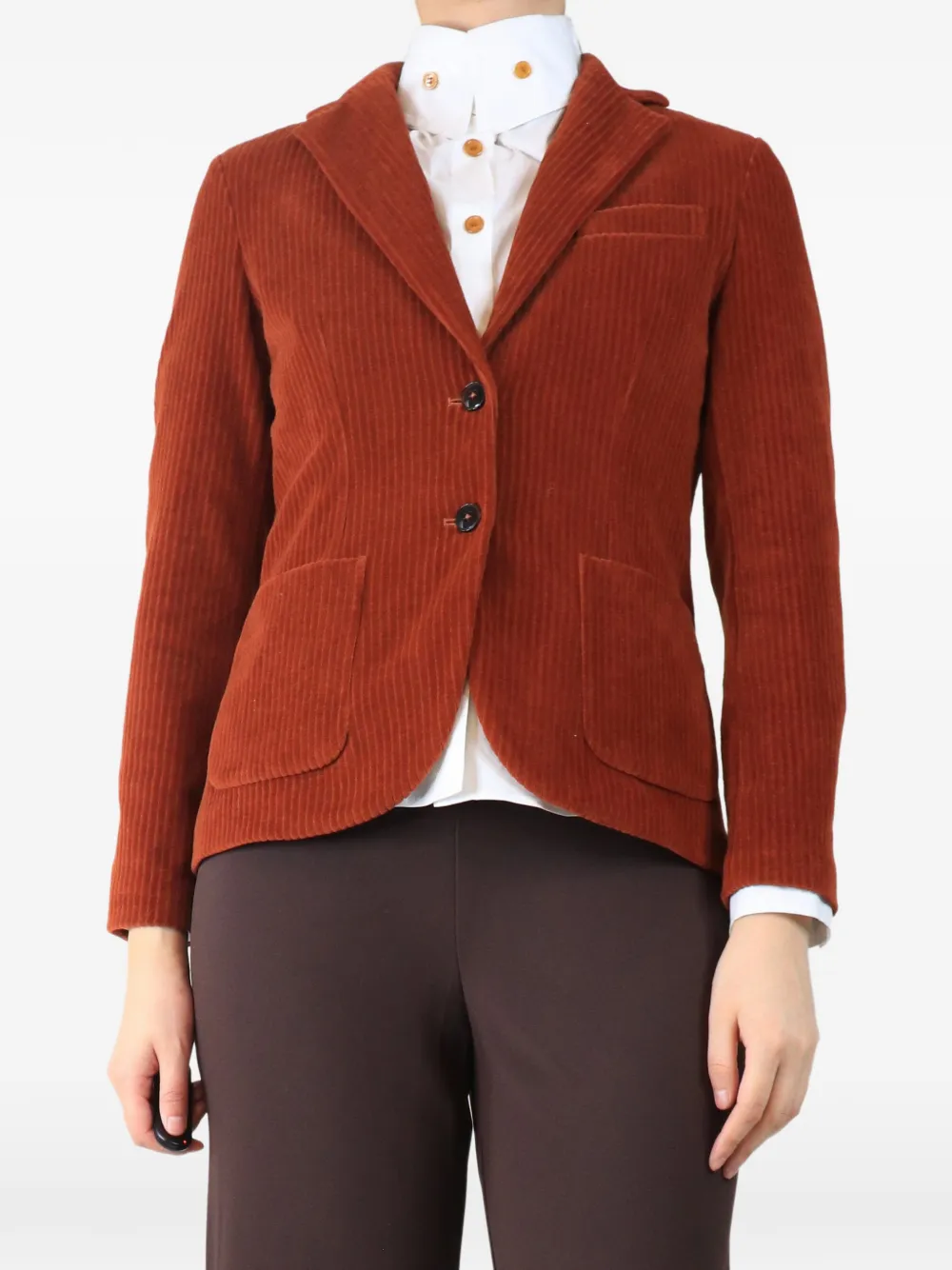 Circolo 1901 Blazer monopetto a coste - Arancione