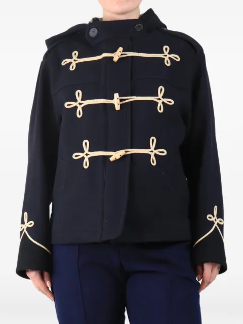 The Kooples toggle-fastening single-breasted coat