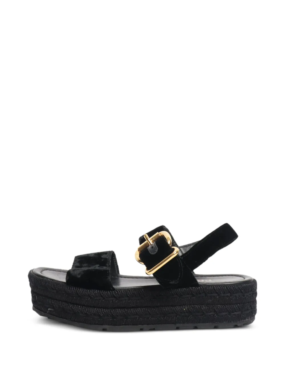 Prada Pre-Owned Sandali con plateau - Nero
