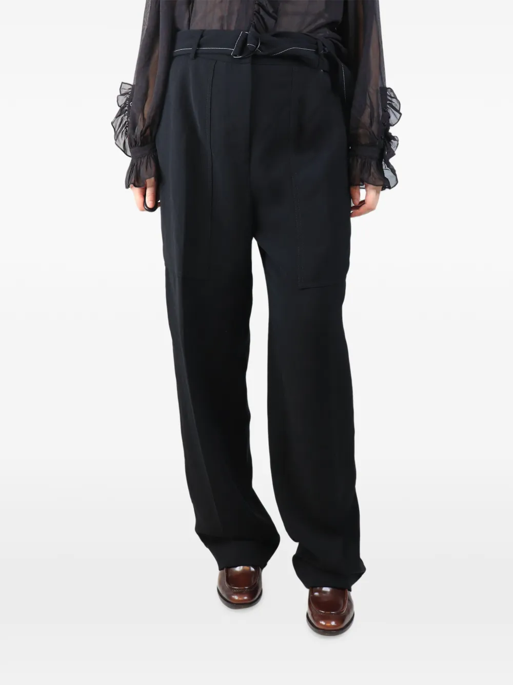 JOSEPH Pantaloni con cintura - Nero