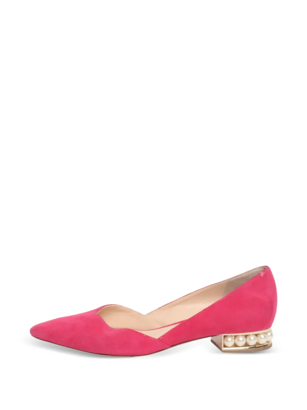 Nicholas Kirkwood Spitze Ballerinas mit Perlenverzierung - Rosa