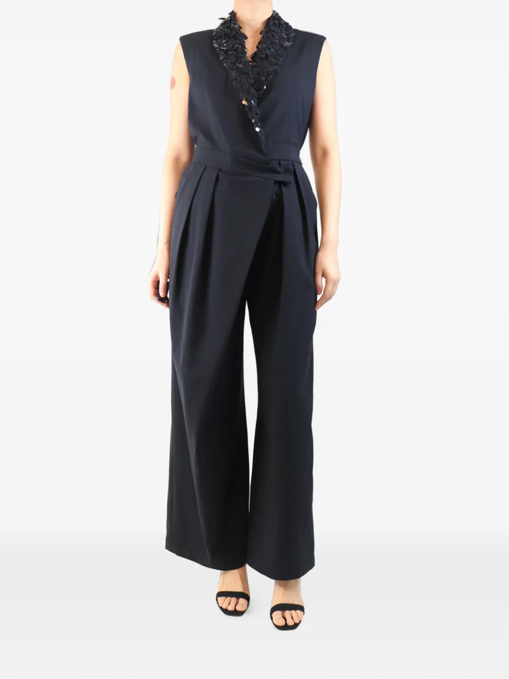 Brunello Cucinelli Vintage Tuta intera con paillettes - Nero