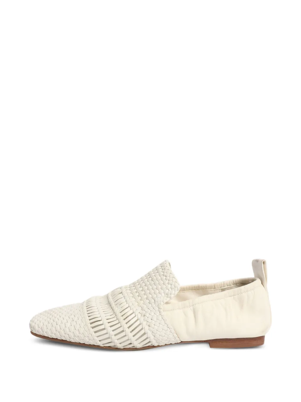 Celine Pre-Owned woven leather flat shoes - Neutrals