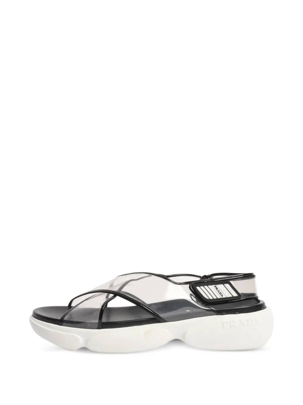 Prada Pre-Owned Sandali Cloudbust con strappo - Bianco