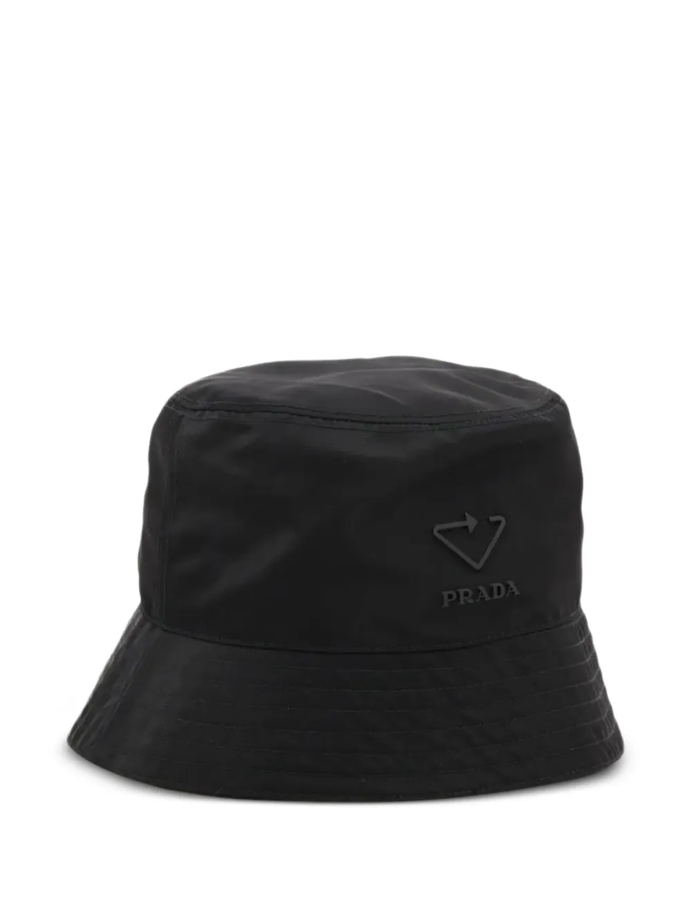 Prada Pre-Owned Fischerhut mit Logo-Patch - Schwarz