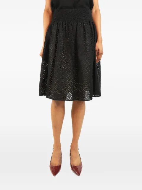 Prada Pre-Owned broderie anglaise midi skirt