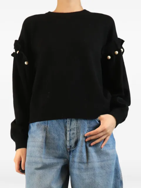 AKYN Yuki pearl-embellished sweater