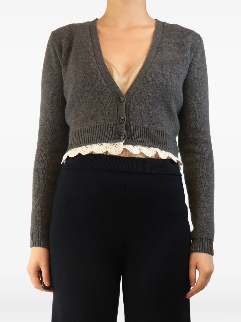 Magda Butrym Cardigan crop - Grigio