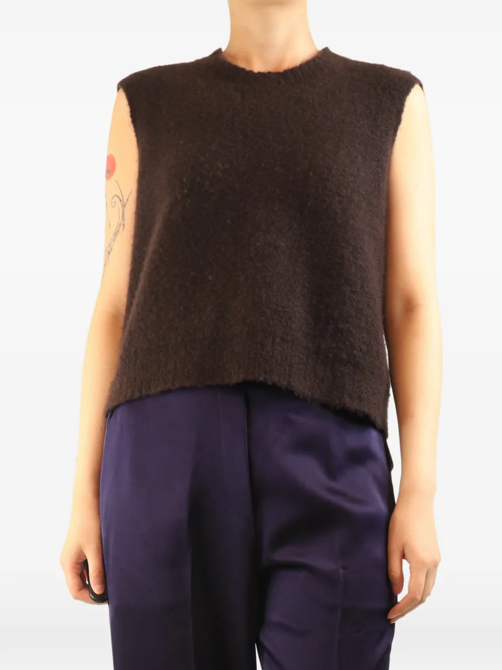 Boboutic Maglione smanicato - Marrone