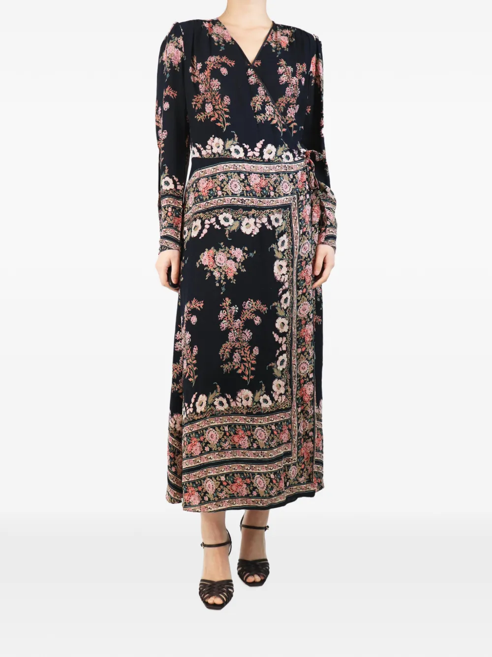 Etro Pre-Owned Abito corto a fiori - Nero