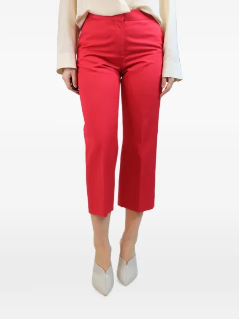 MSGM cropped straight-leg trousers