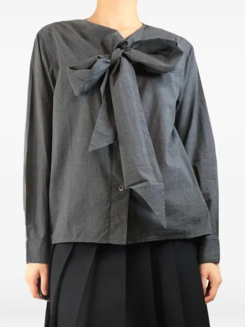 Margaret Howell camisa con lazo en el cuello