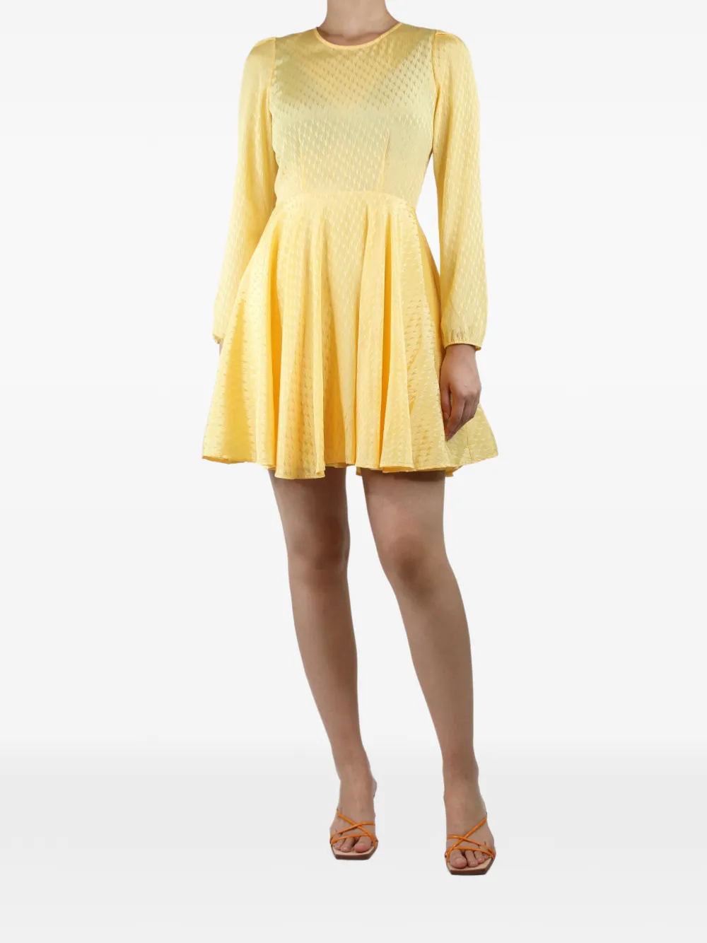 Maje Abito corto con effetto jacquard - Giallo