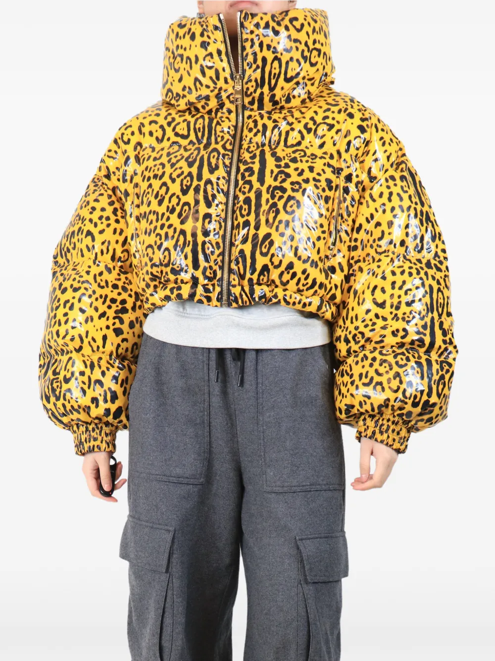 Dolce & Gabbana Pre-Owned Giacca crop con stampa - Giallo