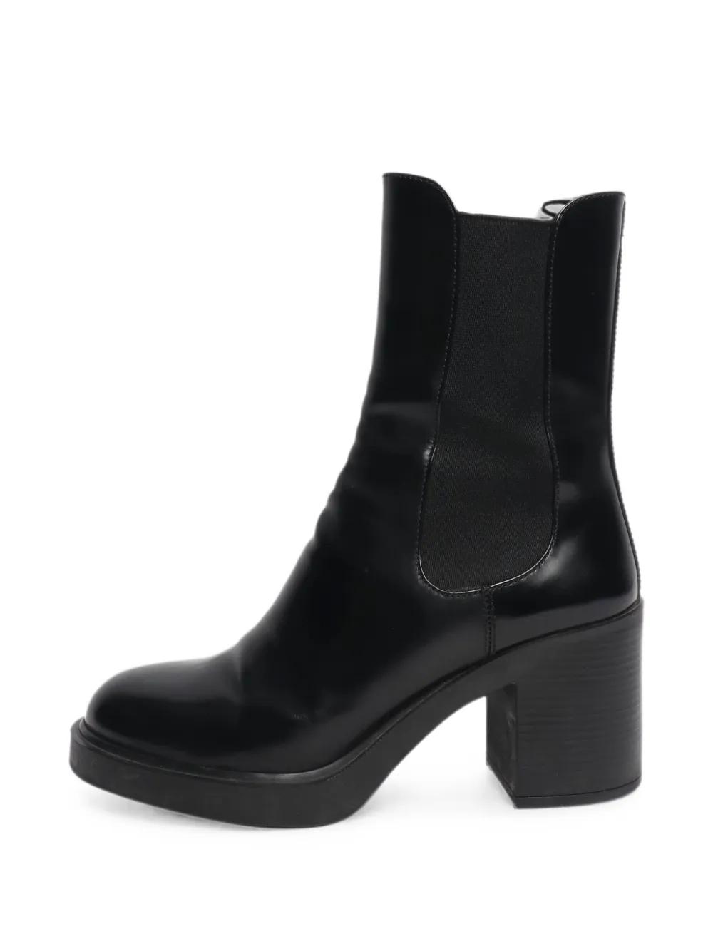 Prada Pre-Owned Stiefeletten mit Stretchbund - Schwarz