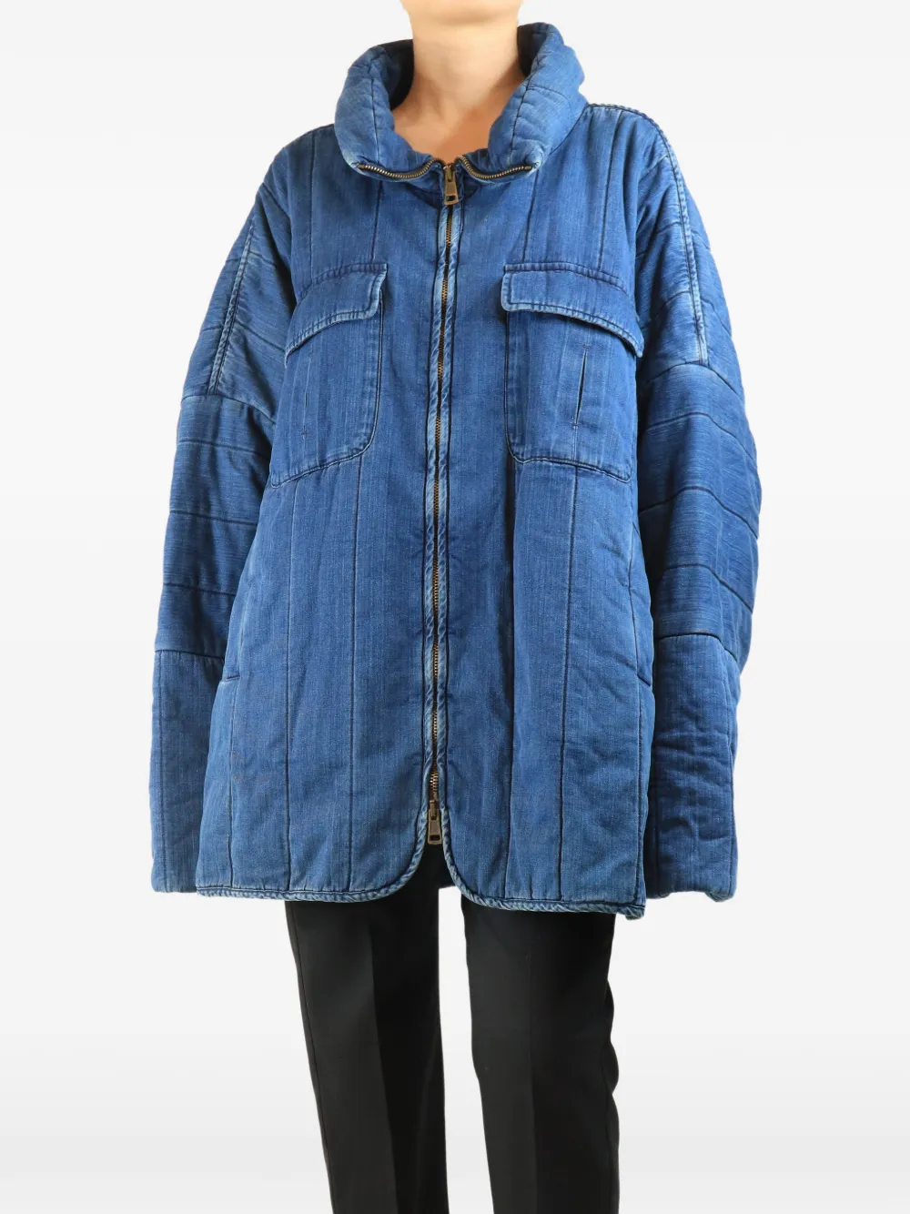 Chloé Vintage Oversized Denim Jacket | Blue | FARFETCH