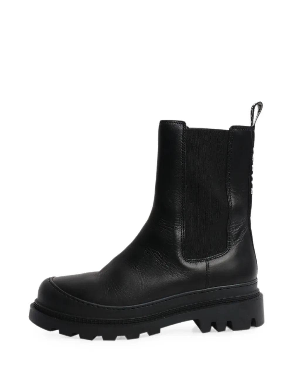 Loewe Pre-Owned logo-detail leather Chelsea boots - Black