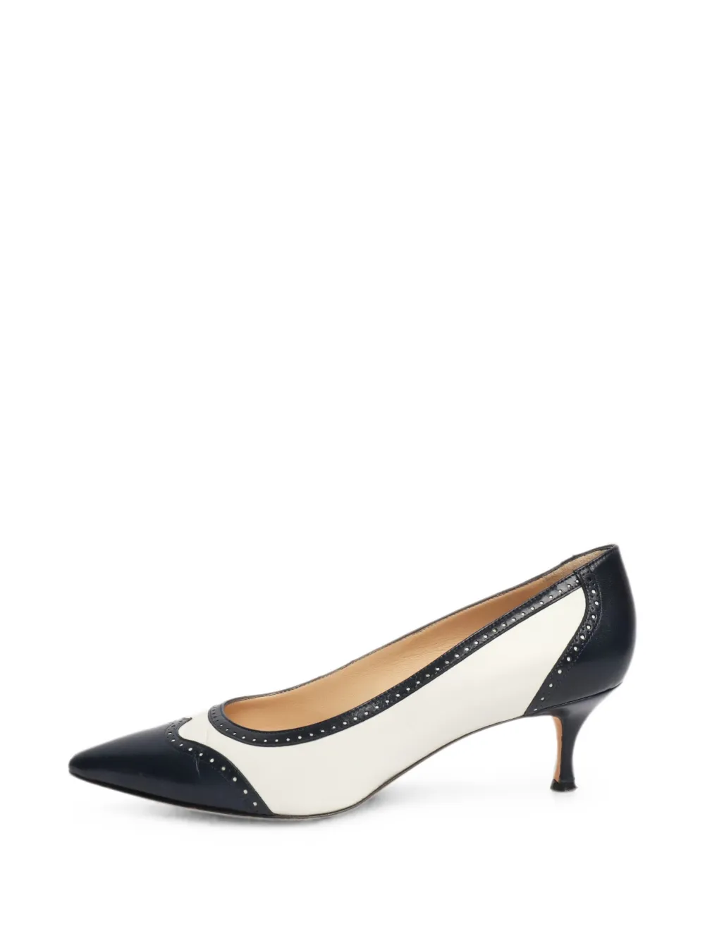 Manolo Blahnik Pumps a punta in pelle - Blu