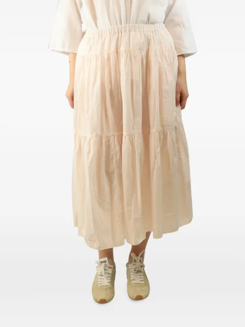 Casey Casey pleated tiered midi skirt