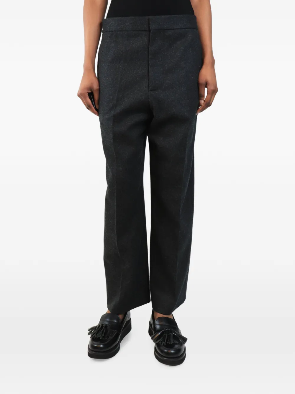Alaïa Pre-Owned pantalon à coupe droite - Gris