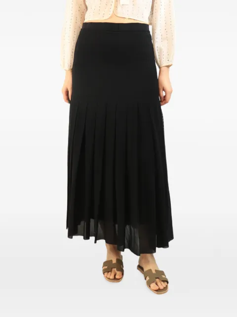 Jil Sander Pre-Owned pleated midi skirt