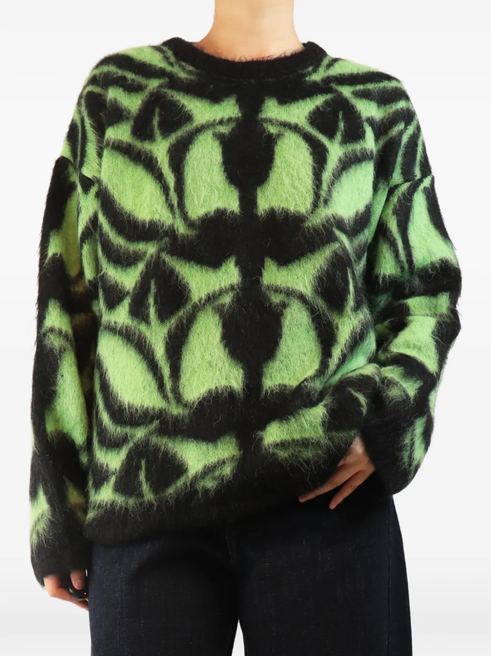 La DoubleJ Maglione Camden a fantasia - Verde
