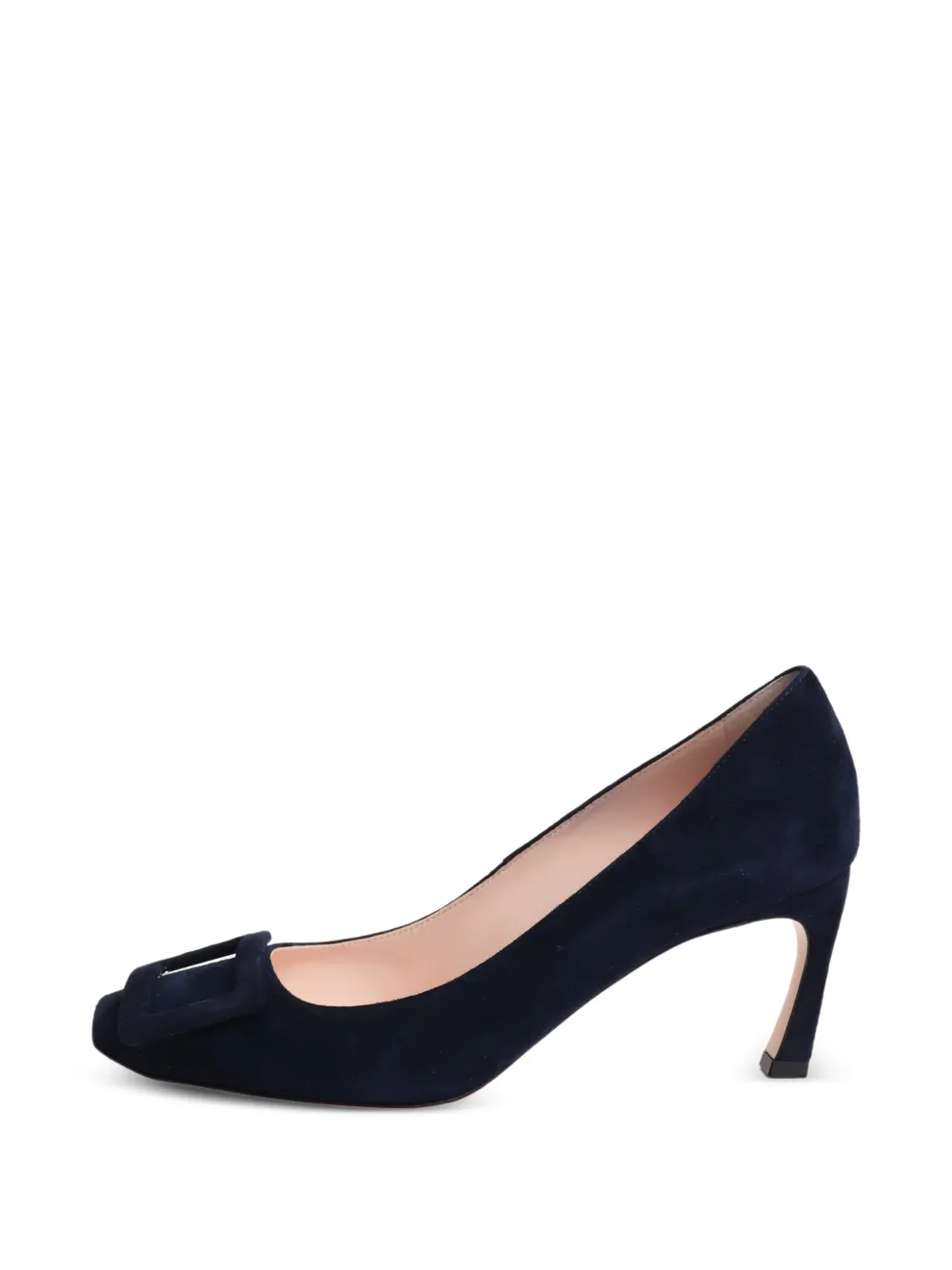 Roger Vivier Vintage Trompette Pumps aus Wildleder - Blau