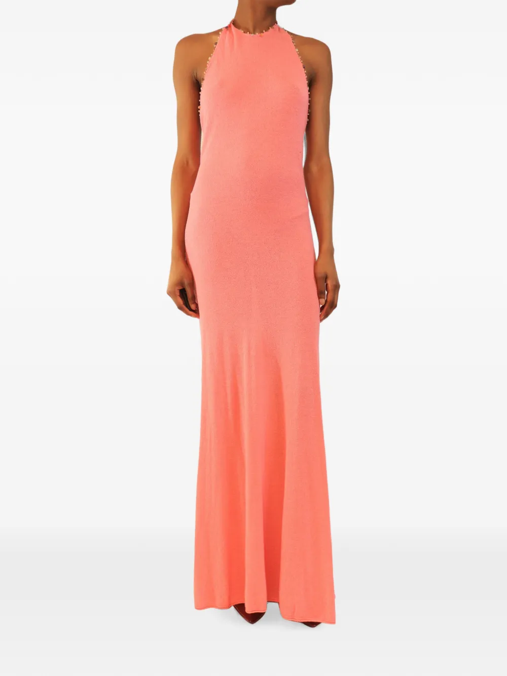 Christopher Esber beaded maxi dress - Pink