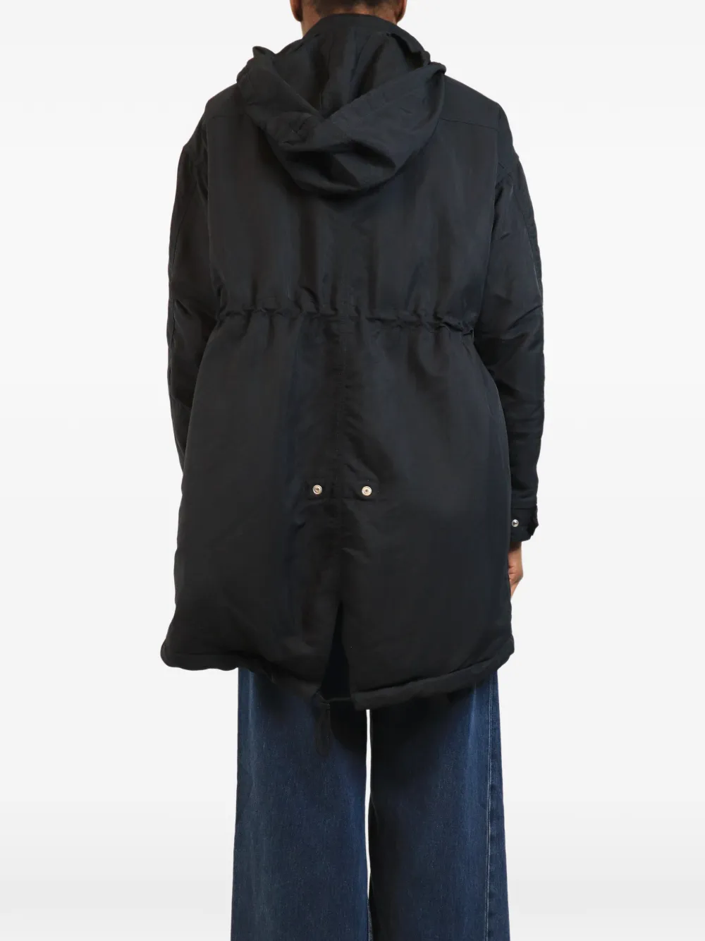 MCQ Hooded Drawstring Parka | Blue | FARFETCH