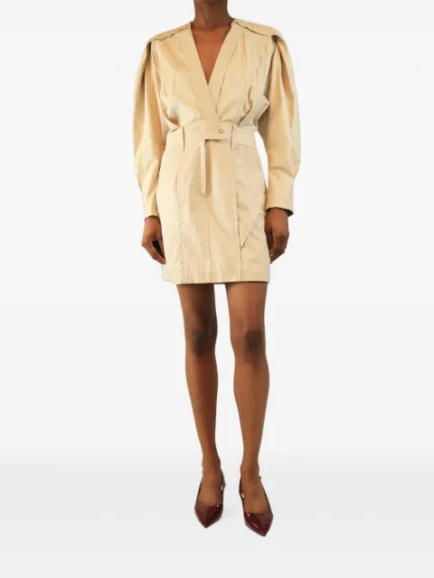 IRO V-neck puff-sleeve mini dress