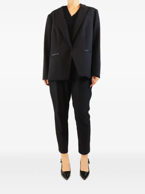Veronica Beard zip-pocket suit set