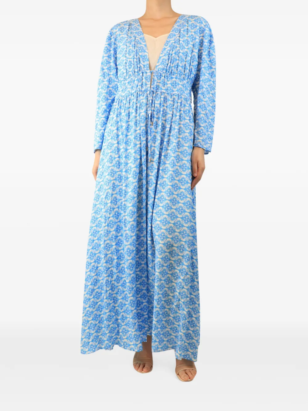 Melissa Odabash caftan Farrah à motif imprimé - Bleu Melissa Odabash caftan Farrah à motif imprimé - Bleu