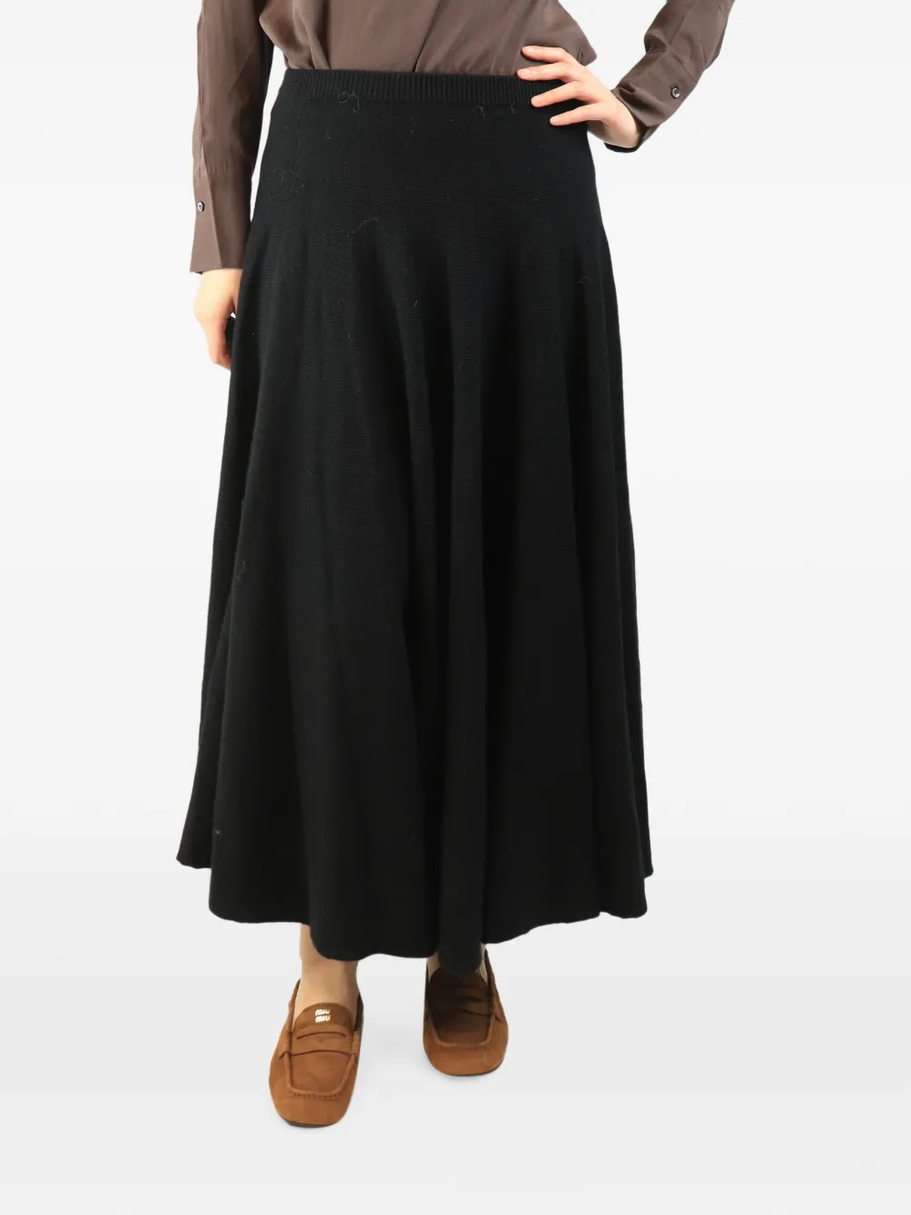 Marni Pre-Owned Gonna midi in lana - Nero