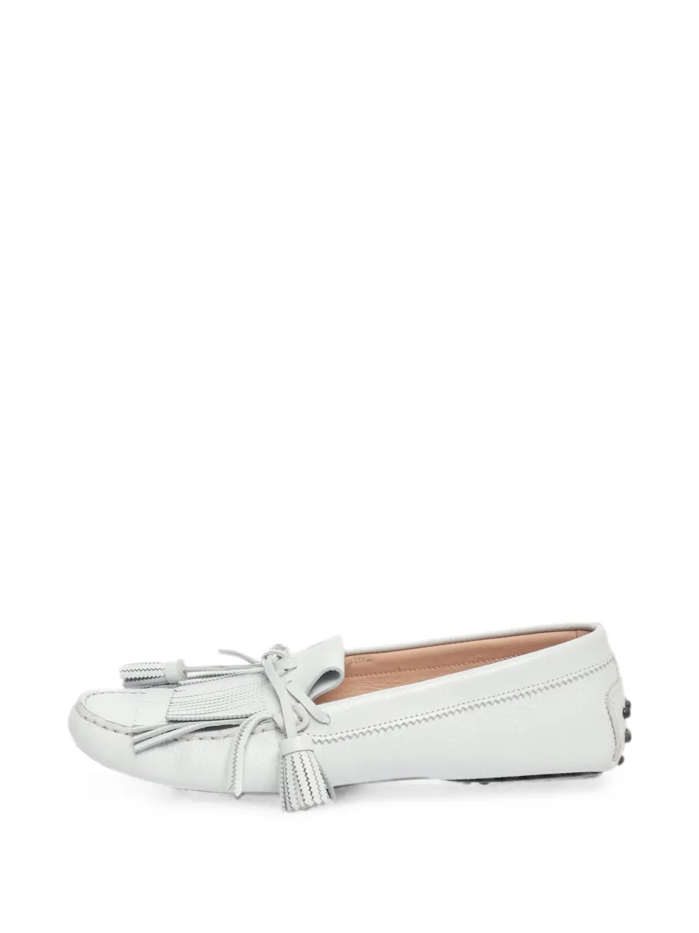 Tod's Vintage Gommino Loafer mit Quasten - Weiß