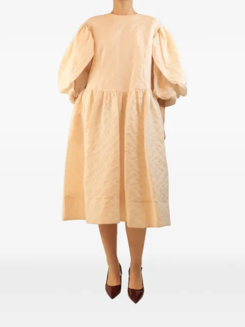 Simone Rocha oversized puff-sleeve midi dress
