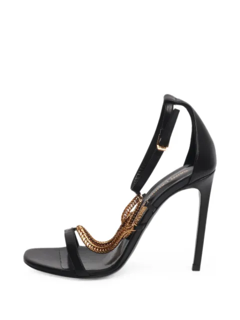Saint Laurent Pre-Owned chain-detail stiletto sandals