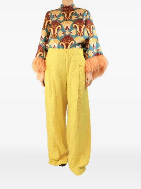 Dries Van Noten Pre-Owned テクスチャード パンツ