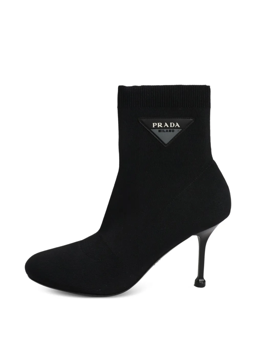 Prada Pre-Owned Sock-Boots mit Logo - Schwarz