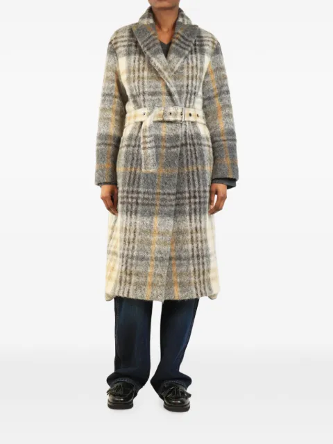 Brunello Cucinelli Vintage check belted coat