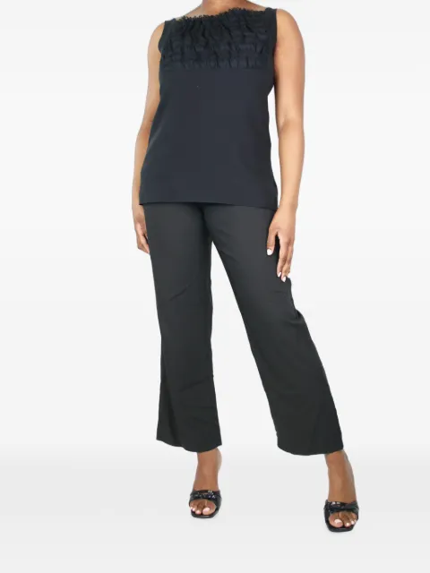 Prada Pre-Owned ruffled open-back top