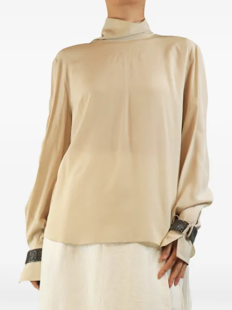 Brunello Cucinelli Vintage blusa de seda