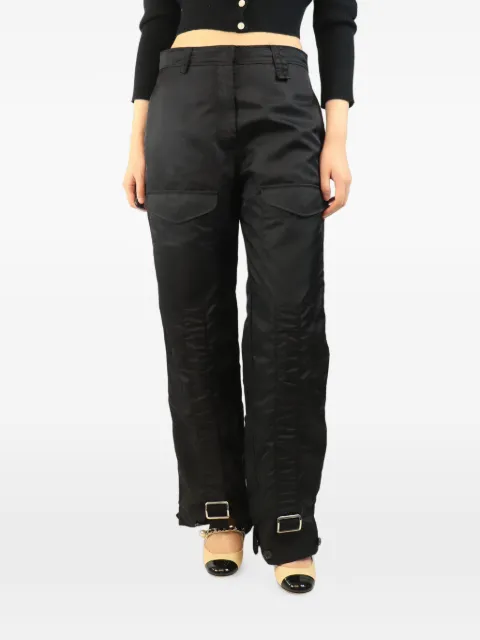 Simone Rocha multi-pocket buckle-detail high-waisted trousers