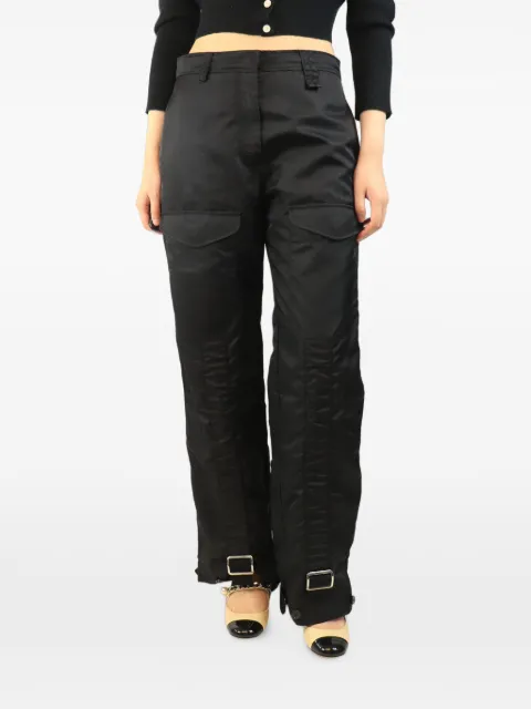 Simone Rocha multi-pocket buckle-detail high-waisted trousers