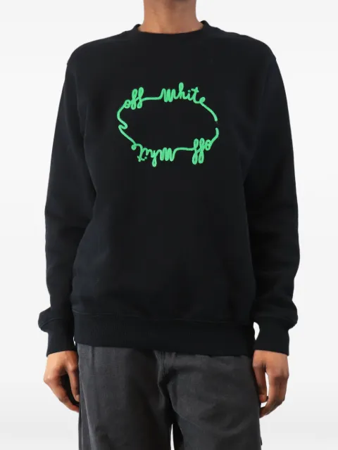 Off-White Pre-Owned applique logo sweatshirt