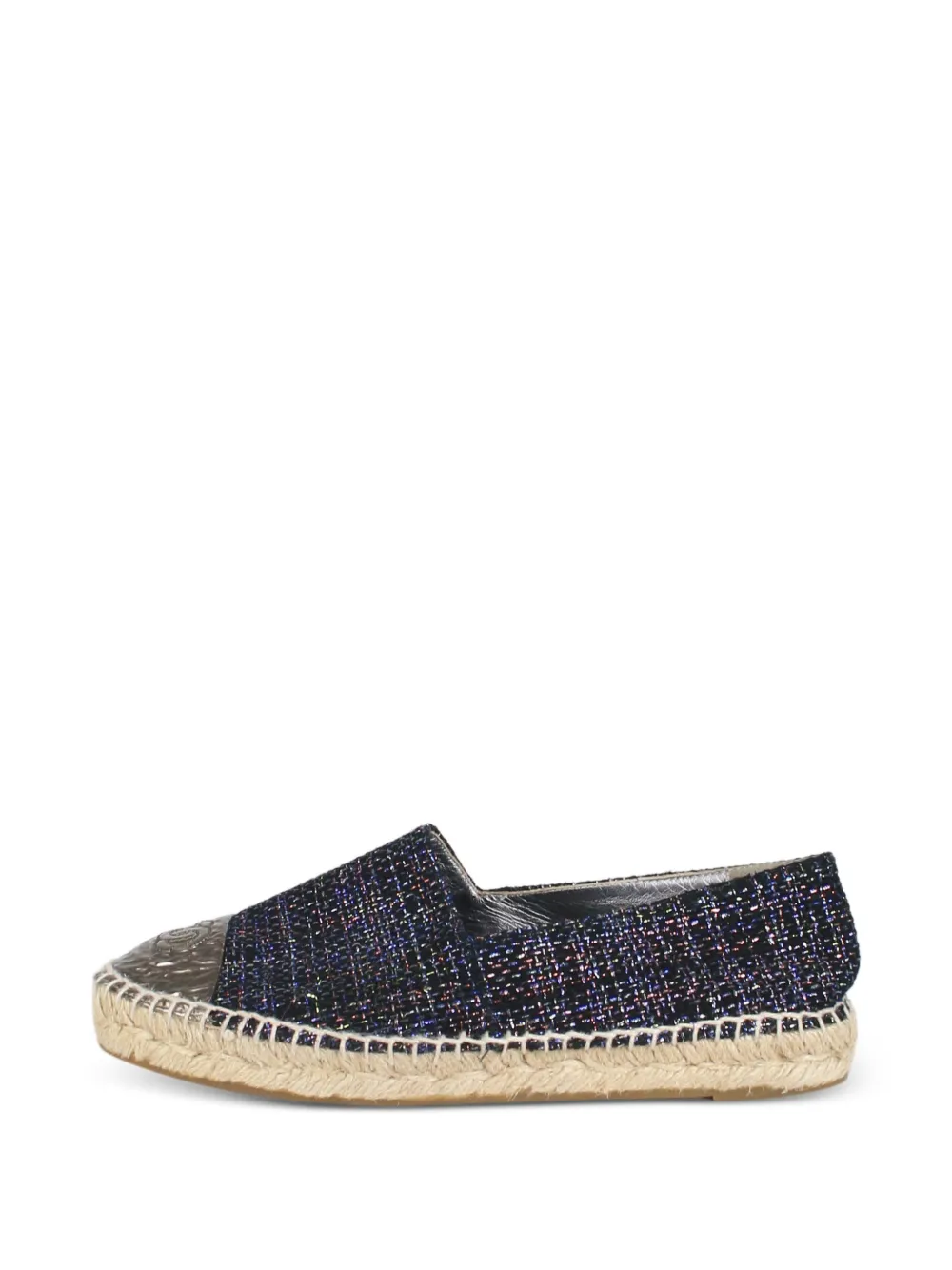 CHANEL Pre-Owned CC slip-on espadrilles - Black